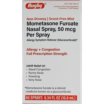 Mometasone Furoate Nasal Spray, 50 mcg by Rugby