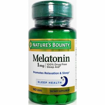 Melatonin 1 mg 180 Tablets by Natures Bounty