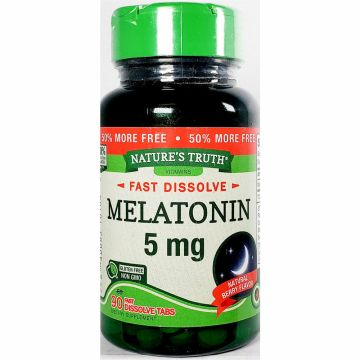 Melatonin, 5 mg 90 Fast Dissolve Tabs by Nature's Truth