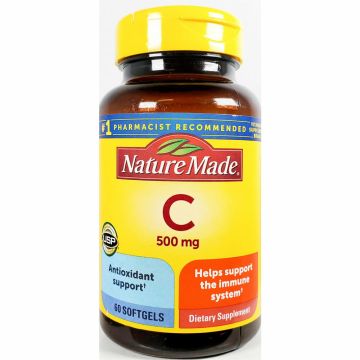 Vitamin C 500 mg, 60 Softgels by Nature Made