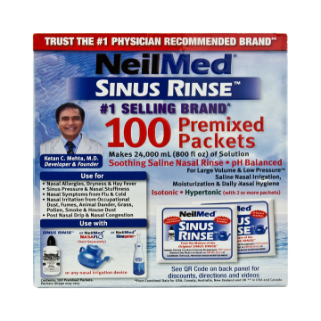 NeilMed® Sinus Rinse™ Saline Nasal Rinse Refill Kit