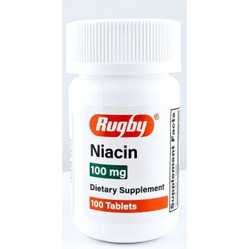 Niacin 100 mg 100 Tablets by Rugby