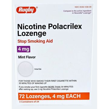 Nicotine Polacrilex Lozenge 4 mg (Mint Flavor)
