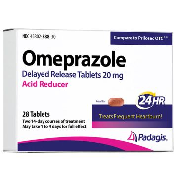 Omeprazole Delayed Release Tablets 20 mg, 28 Count