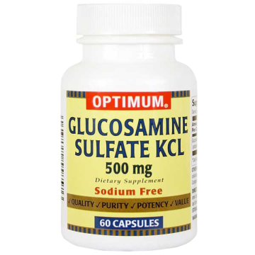 Glucosamine Sulfate KCL 500 mg Capsules, Sodium Free 60 Count