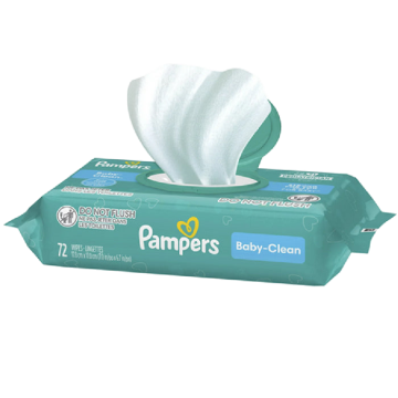 Pampers Baby Clean Wipes Fresh Scented Pop-Top 72 Count