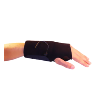 Premium Conductive Wrist Brace, Silver Mesh Electrodes - LEFT, Large/XL