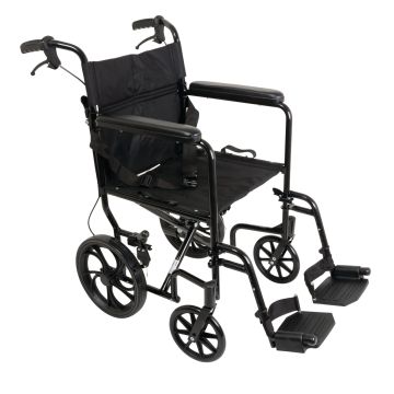 Aluminum Transport Chair with 12-Inch Wheels