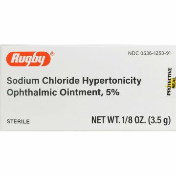 Sodium Chloride Ophthalmic Ointment, 5% by Rugby (1/8 oz)