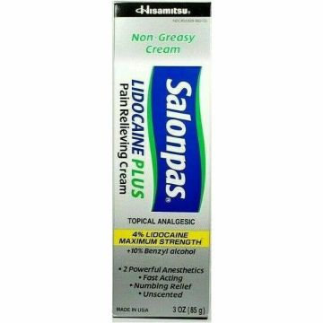 Salonpas Plus Pain Relieving Cream, 3 oz