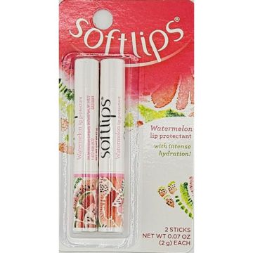 Soft lips (Watermelon Flavor)) Lip Conditioner (2 Sticks)