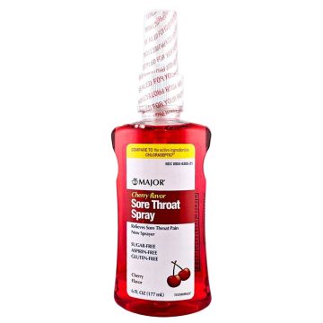 Sore Throat Spray (Cherry Flavor) by Major (1,3 or 6 Pack) - 1 Pack