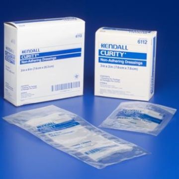 NonAdhering Dressing Curity Oil Emulsion Gauze 3 X 3 Inch - Box