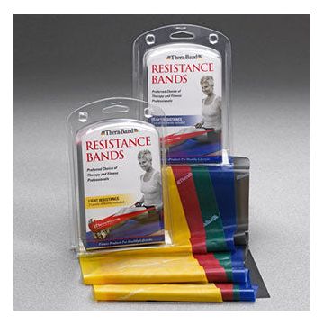 Thera-Band Exercise Band Refill Kit - Heavy - Includes (1) Each 5' Blue, 5' Black