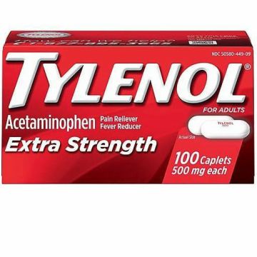 Tylenol Extra Strength 500 mg, 100 Caplets