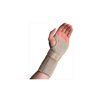 Thermoskin Carpal Tunnel Brace, Beige by Swede-O Inc - Left - 2X-Large with Dorsal Stay