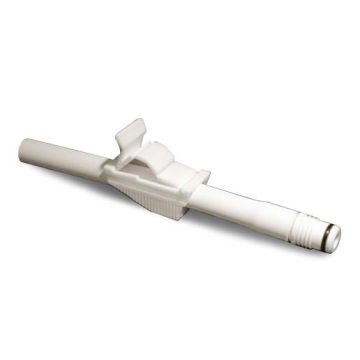 Straight Leg Bag Adaptor with Thumb Clamp 5-1/2" LD 5/16" Tube Length by Urocare