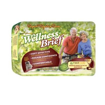 Wellness Superio Signature Series Brief by Unique Wellness - Medium - 24 - 36 Waist / Bag of 18