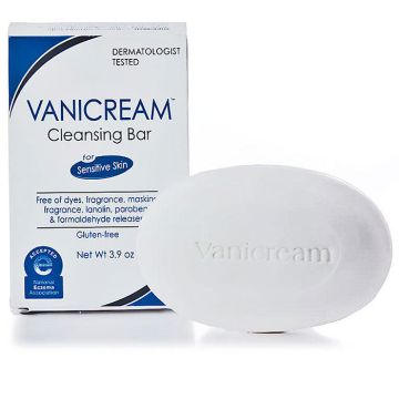 Vanicream Cleansing Bar for Sensitive Skin, Fragrance, Gluten and Sulfate Free