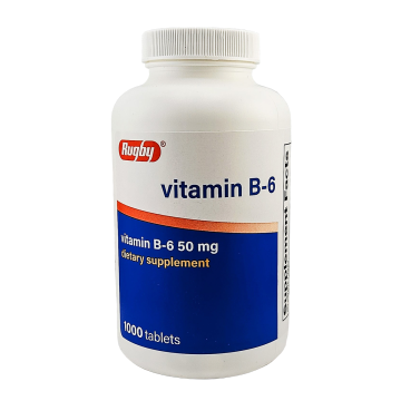 Vitamin B-6, 50 mg 1000 Tablets by Rugby