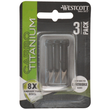 Westcott 3-Pack CarboTitanium® Fine Point Cartridges (17318) - 1