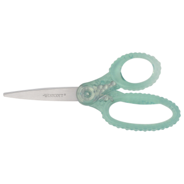 Westcott 7" GEM Crystal-Covered Student Scissors, for Kids Aged 12+ - Scissors for School, Craft, Home, DIY, Classroom - Green (00706-PARENT) - 1
