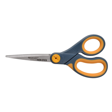 Westcott 8" Glide Titanium Bonded Non-Stick Scissors, Straight (14849) - 1