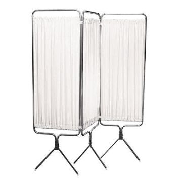 3 Panel Folding Privacy Screen by Winco Inc - With Wheels.