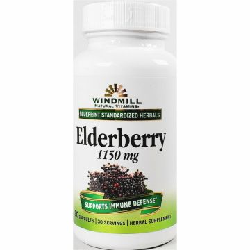 Elderberry 1150 mg 60 Capsules by Windmill