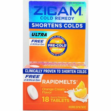 Zicam Cold Remedy Ultra Rapidmelts, 18 Quick Dissolve Tablets