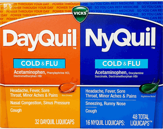 DayQuil and NyQuil Combo Pack, 48 LiquiCaps by Vicks